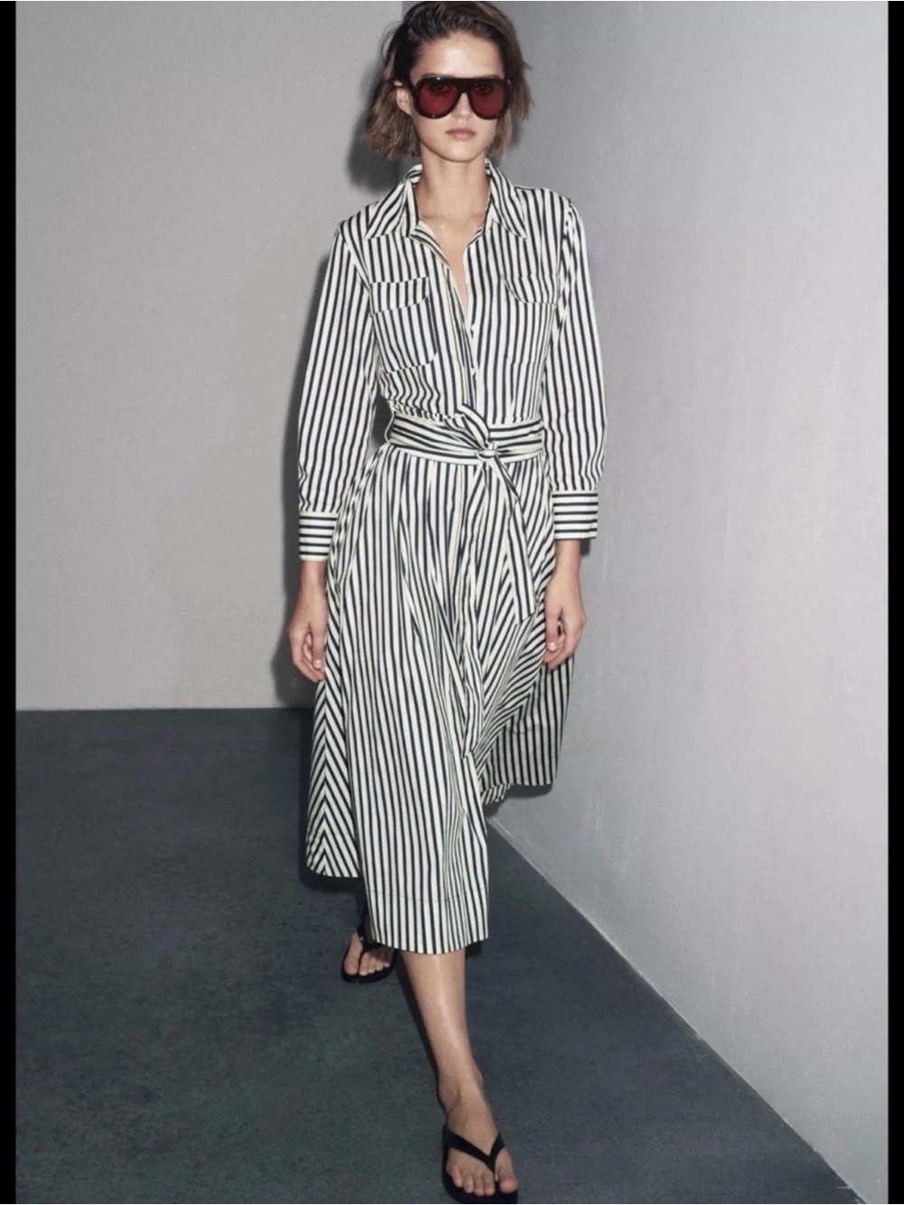 ZARA ZW Collection Striped ShirtDress NWT❗️ Ref:8622/048